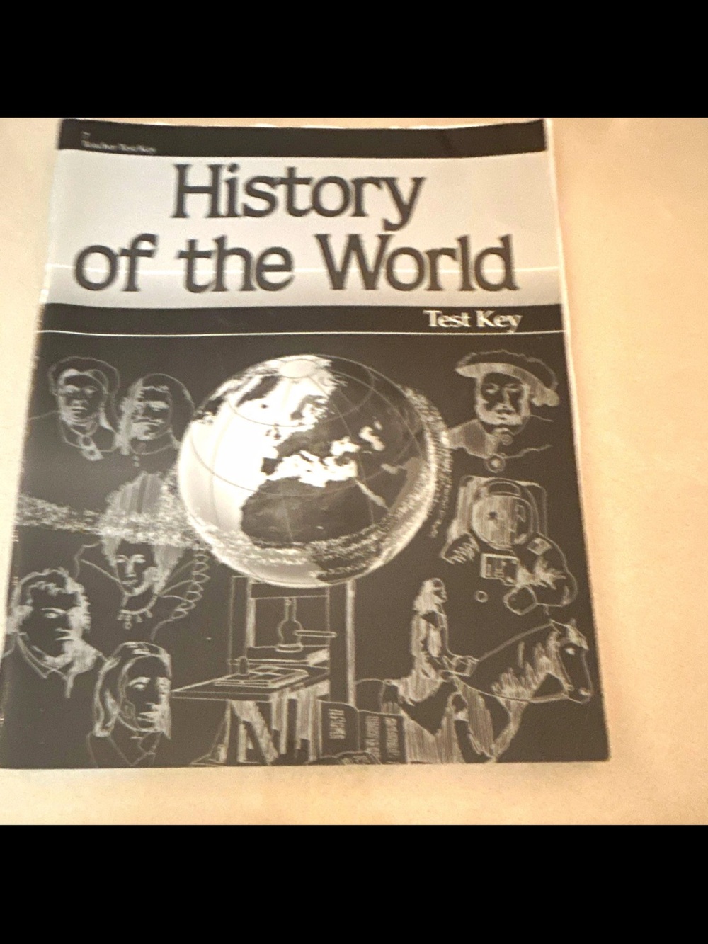History of the World Test Key - Black & White Booklet